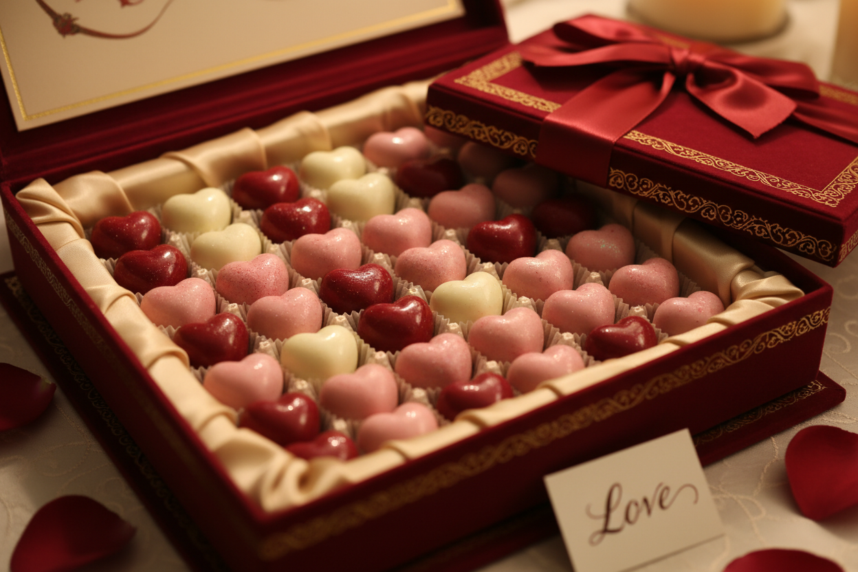 Hearts in a box